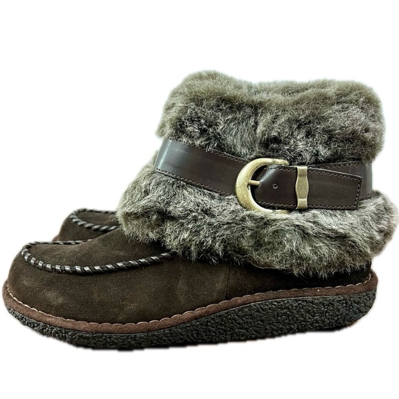 Bass Durango Brown Suede Booties - Size 7 - Picture 6 of 12